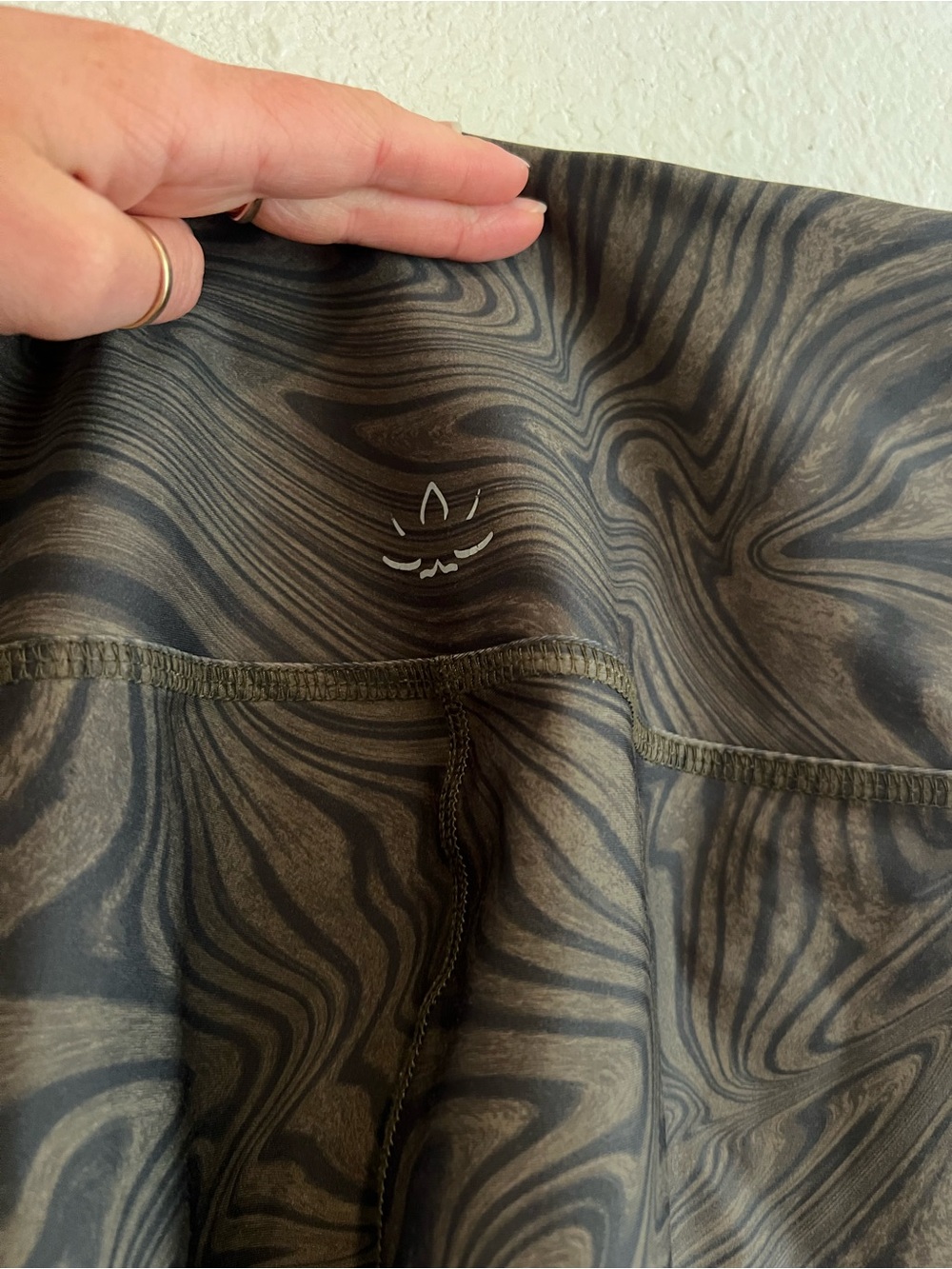 Beyond Yoga Army Green Swirl High-Waist Leggings